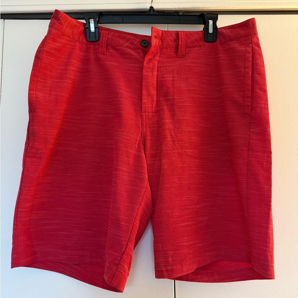 Men's Red Casual Shorts